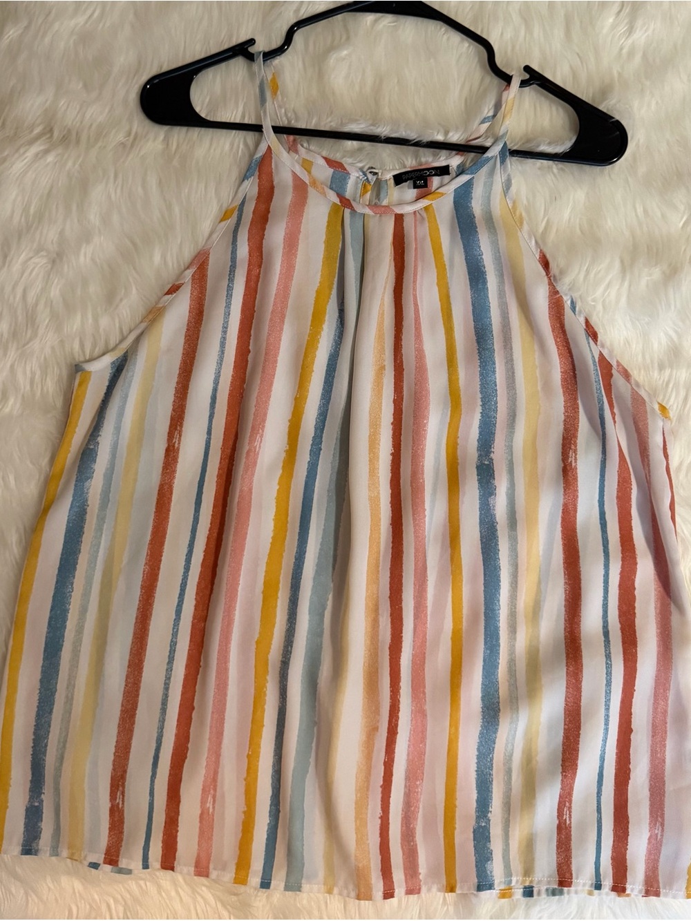 Papermoon Multicolor Striped Halter Camisole XXL